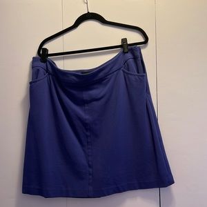 Talbots purple ponte knit skirt